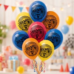 Hot Wheels Large Latex Balloons - 8 Pack